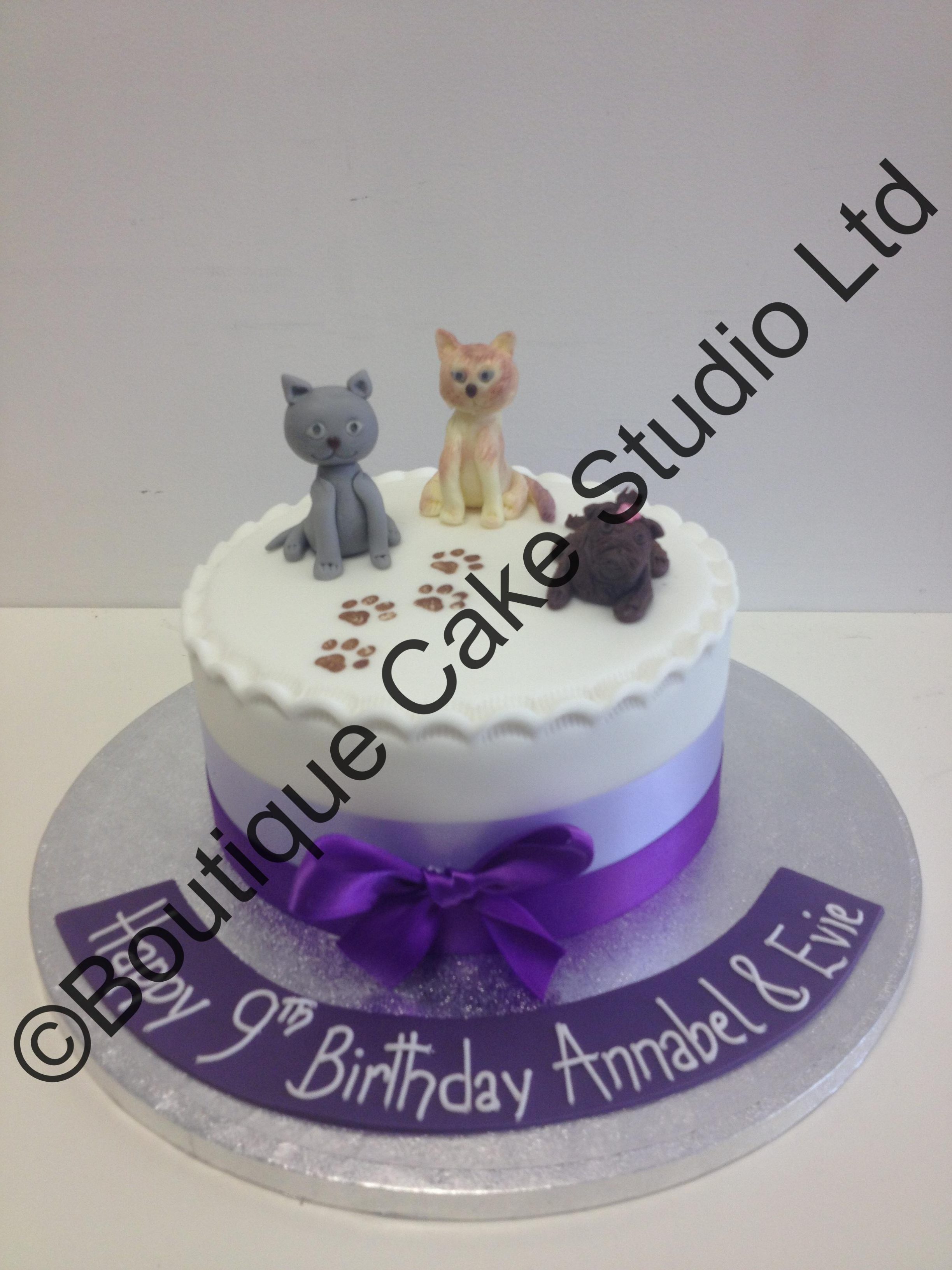 Cat themed Cake