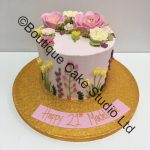 Pretty Floral Piped Flower Buttercream Cake