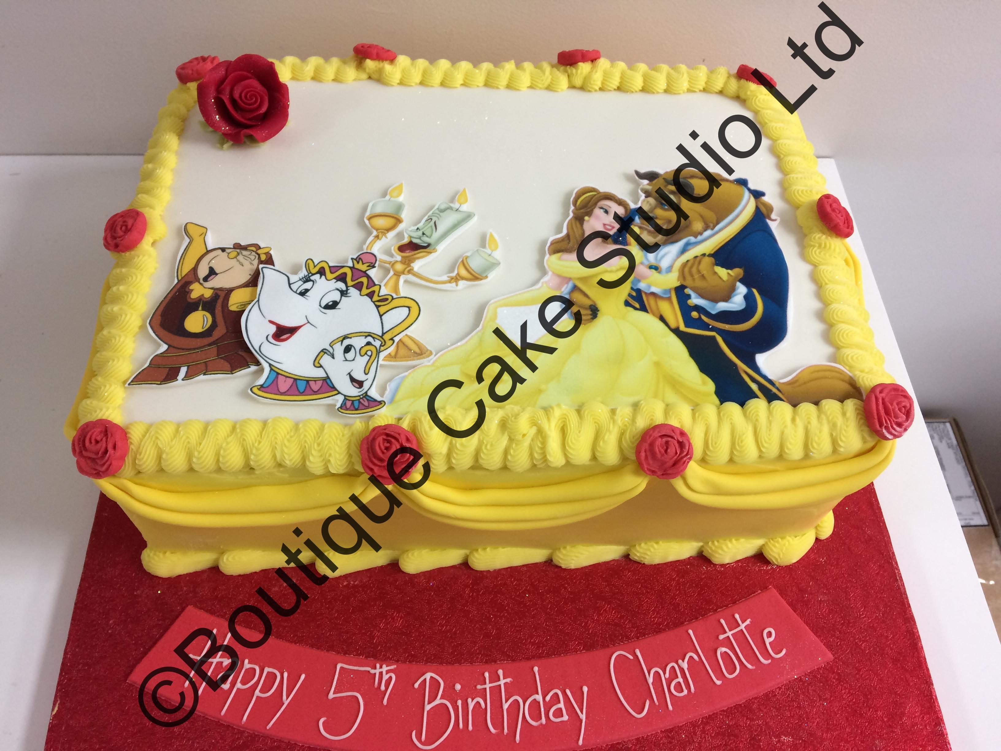 Buttercream Cake with Printed Pictures