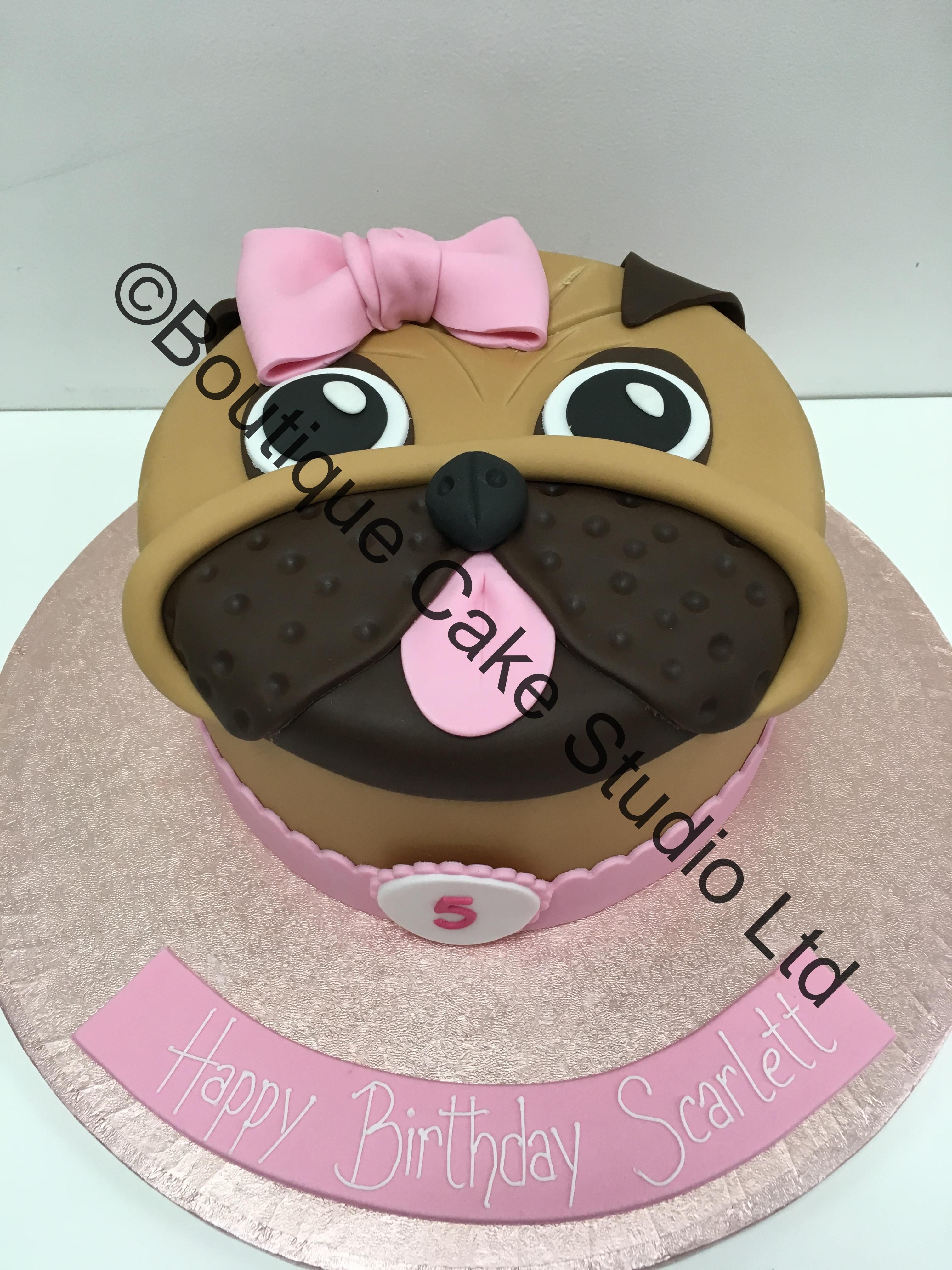 Pug Face Cake