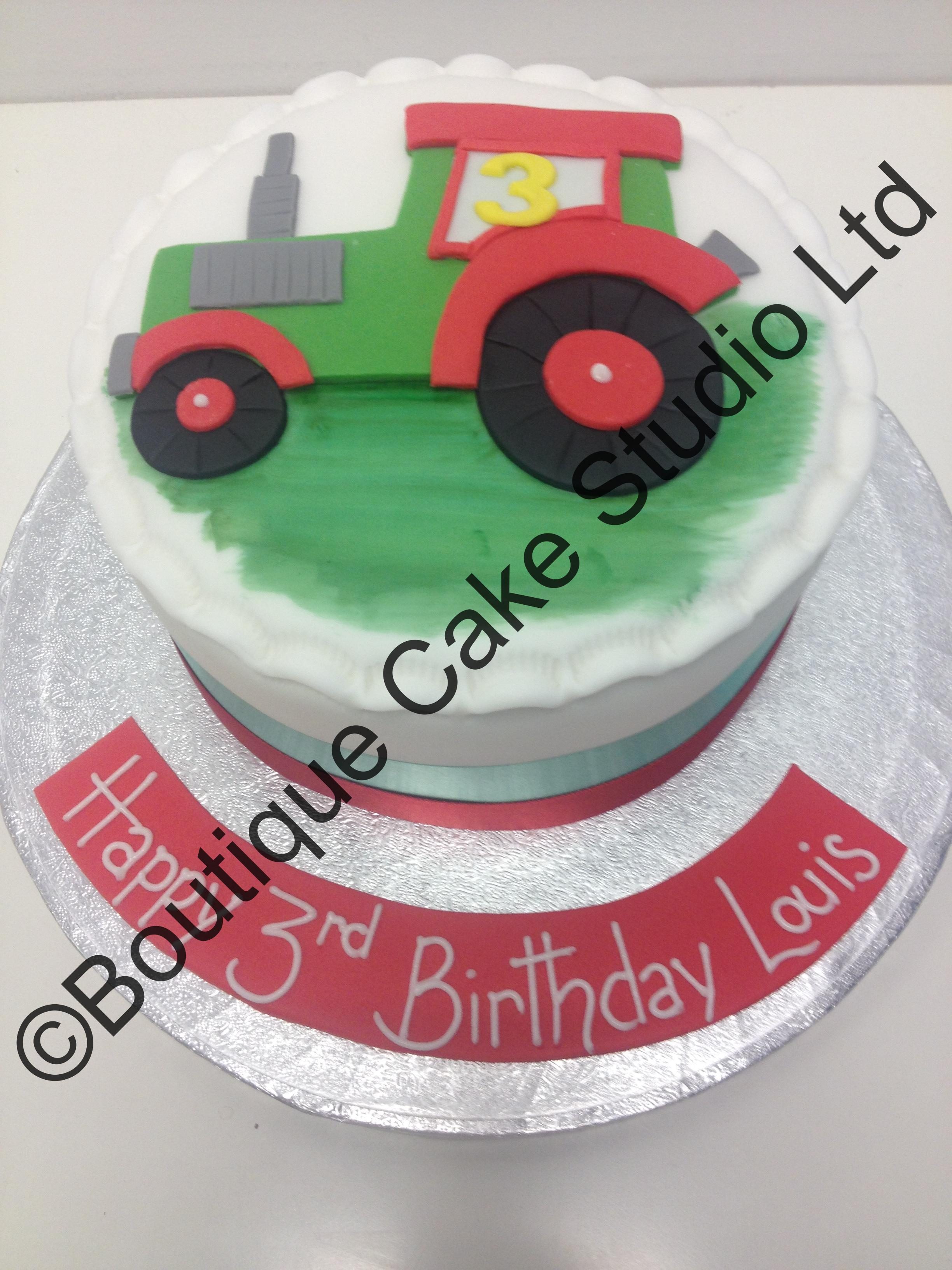 Tractor themed Cake