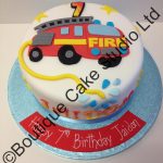 Fire Engine themed Cake