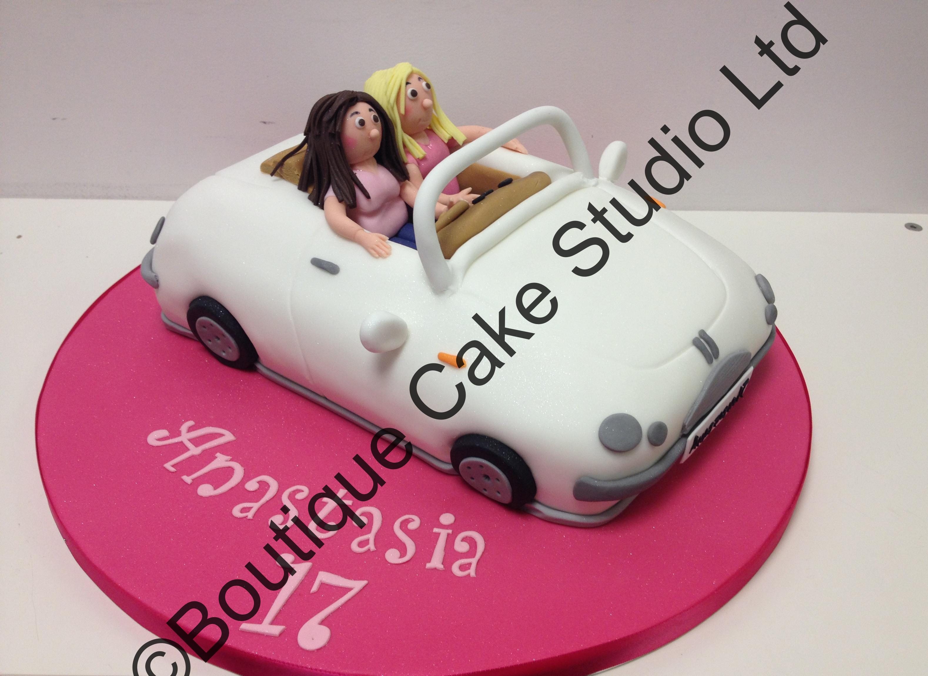 Convertable Car themed Cake