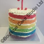 Rainbow Sponge Naked Cake Smash Cake