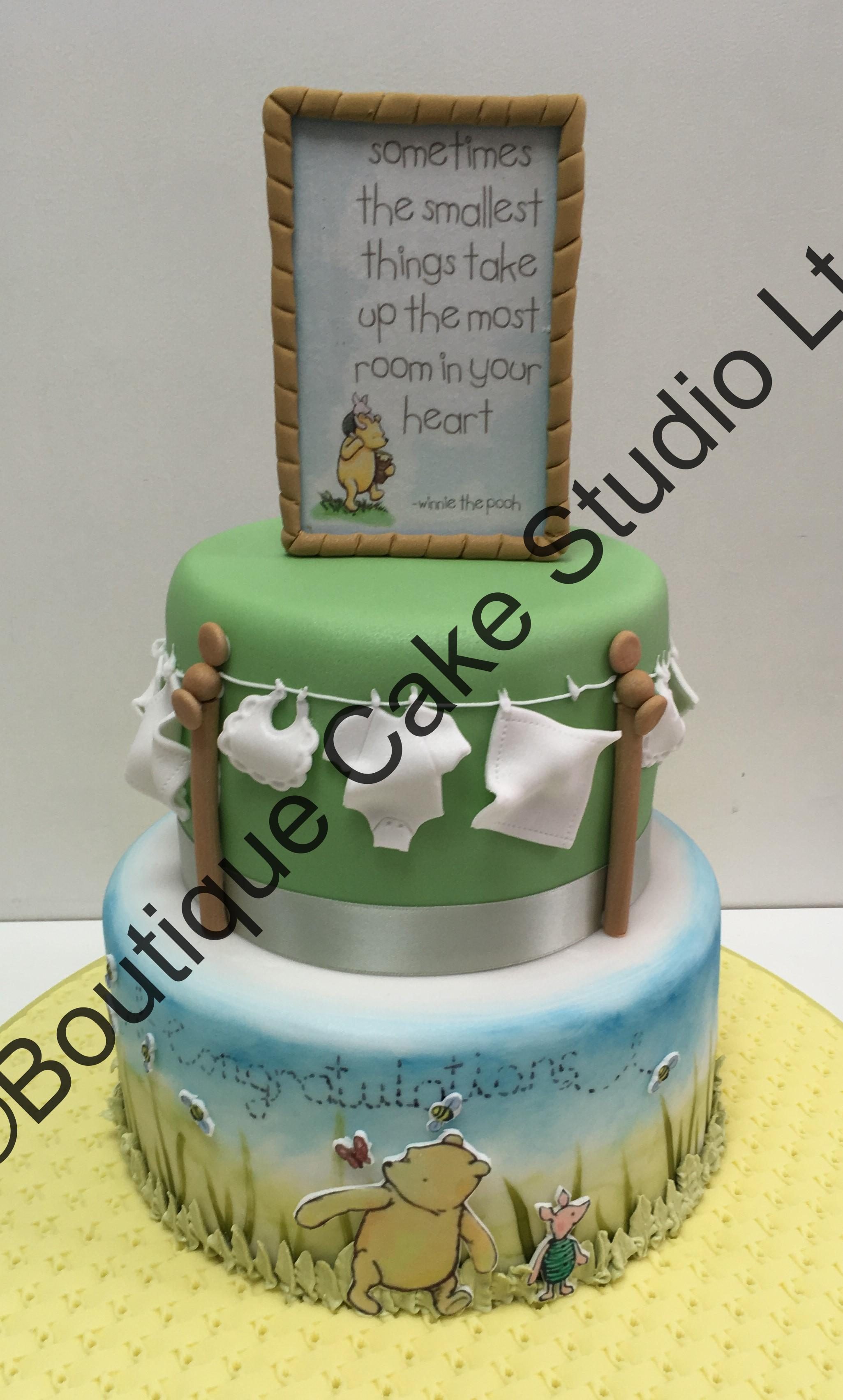 Winnie The Pooh themed Baby Shower Cake