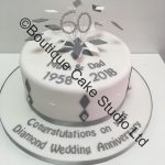 Diamond Wedding Anniversary Cake with Diamond Burst