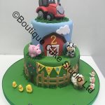 Stacked Farm themed Cake