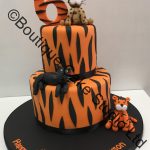 Tiger Striped Stacked Cake