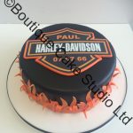 Harley Davidson Cake with Logo