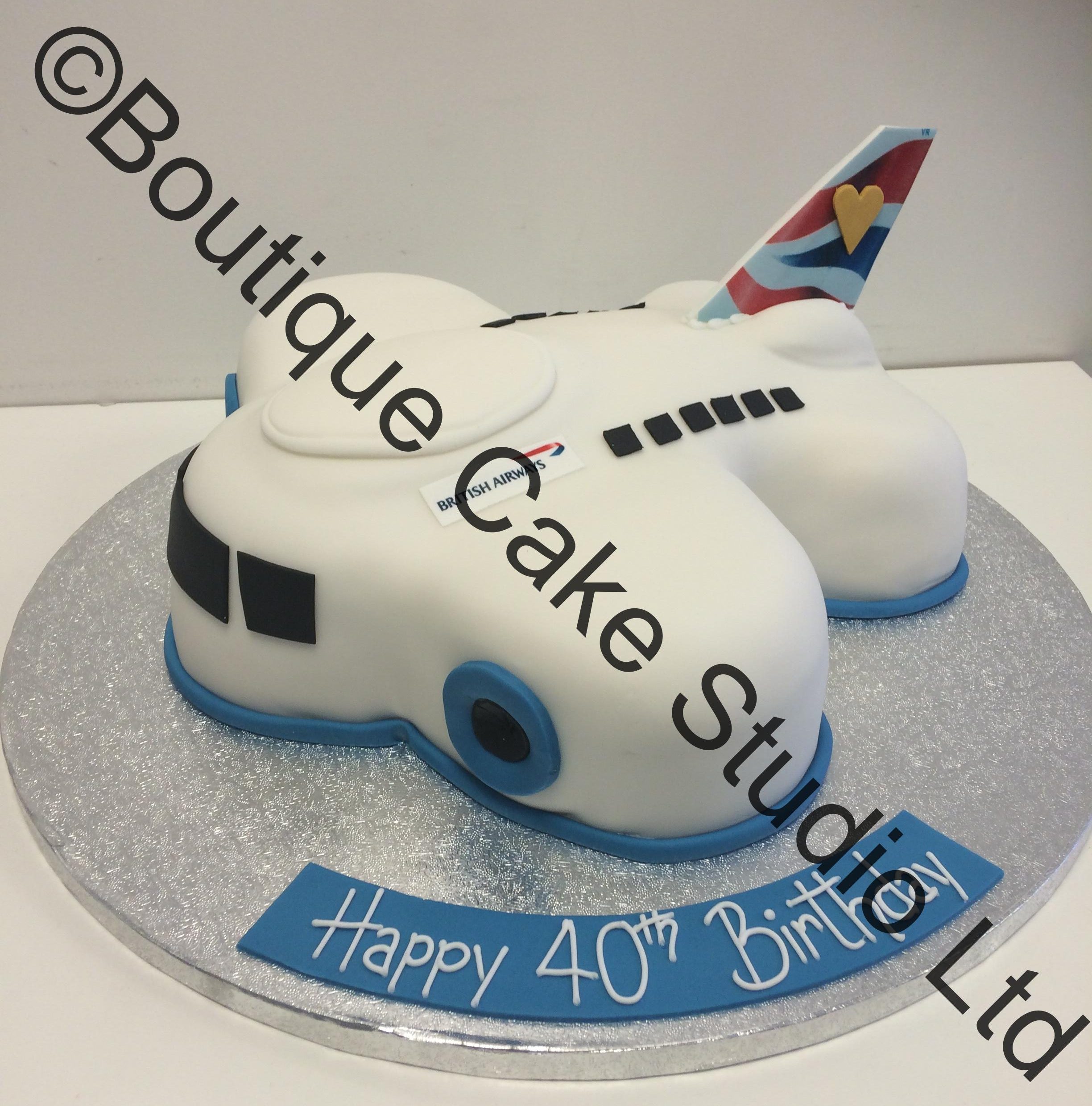 Novelty BA Plane Cake