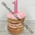 Pink Naked Cake Smash Cake