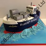 Container Ship themed Cake
