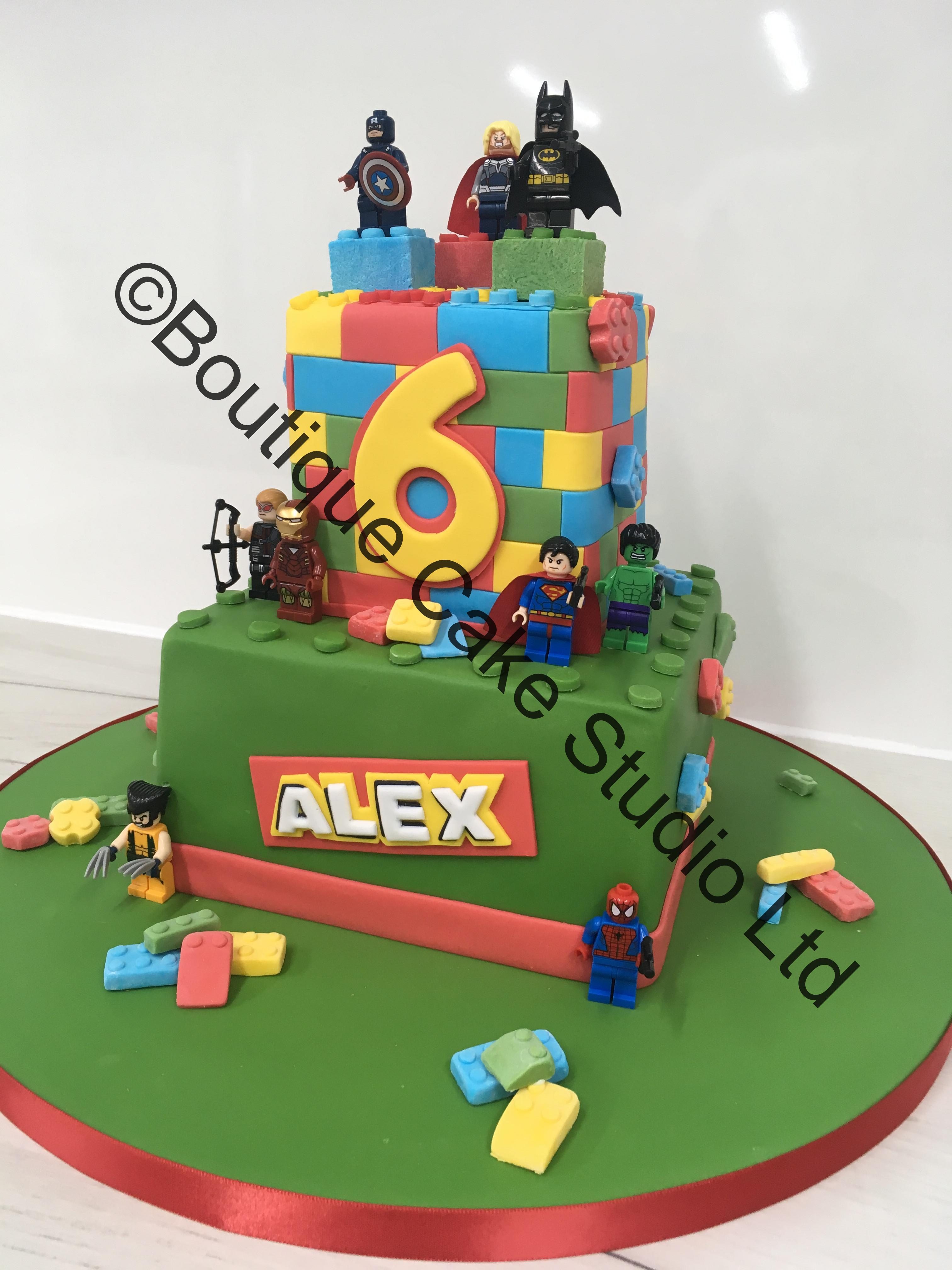 Lego Superheros Cake