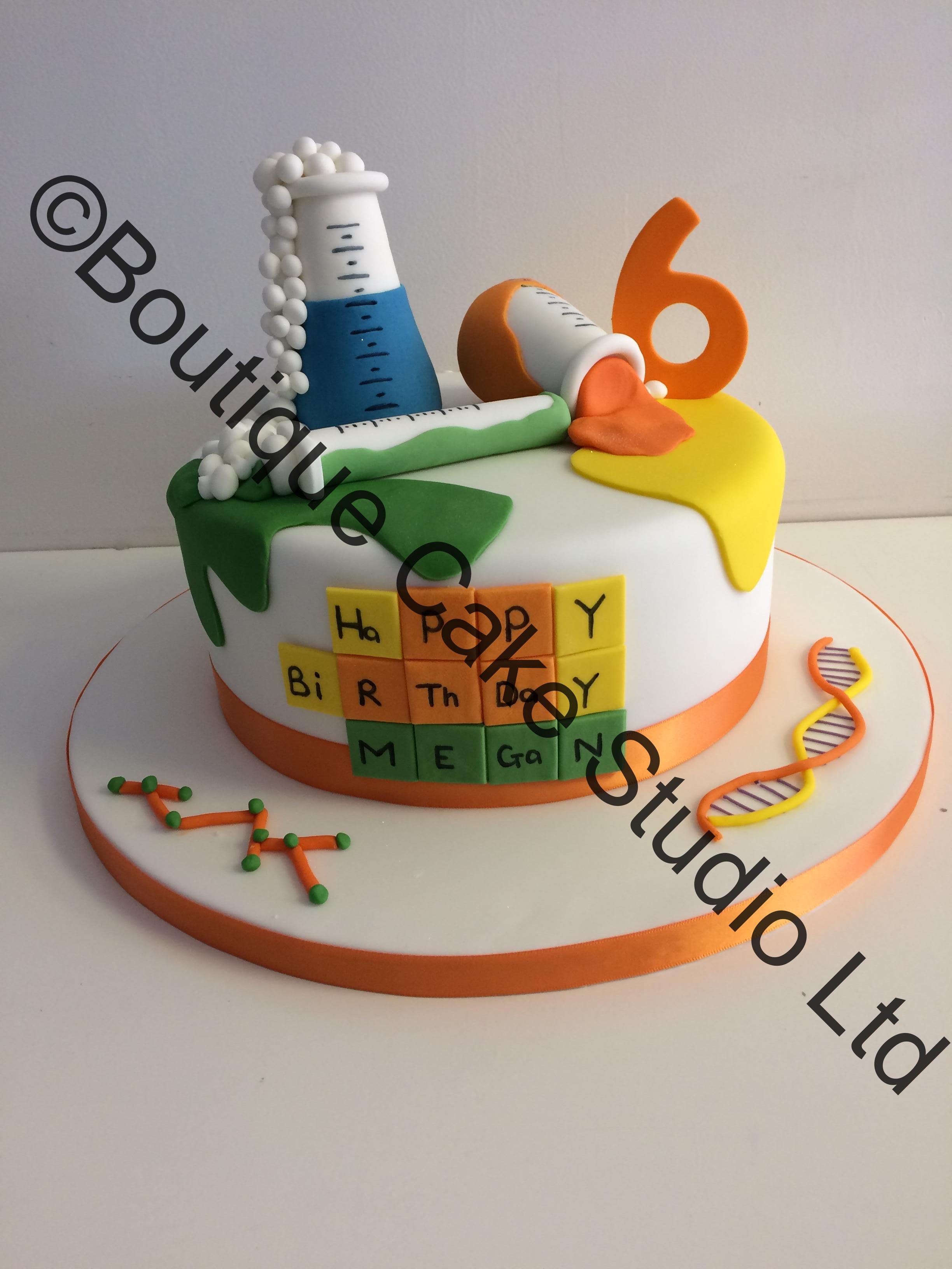 Science themed Cake