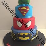 Stacked Superhero Cake