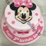 Pink Mouse Face Cake