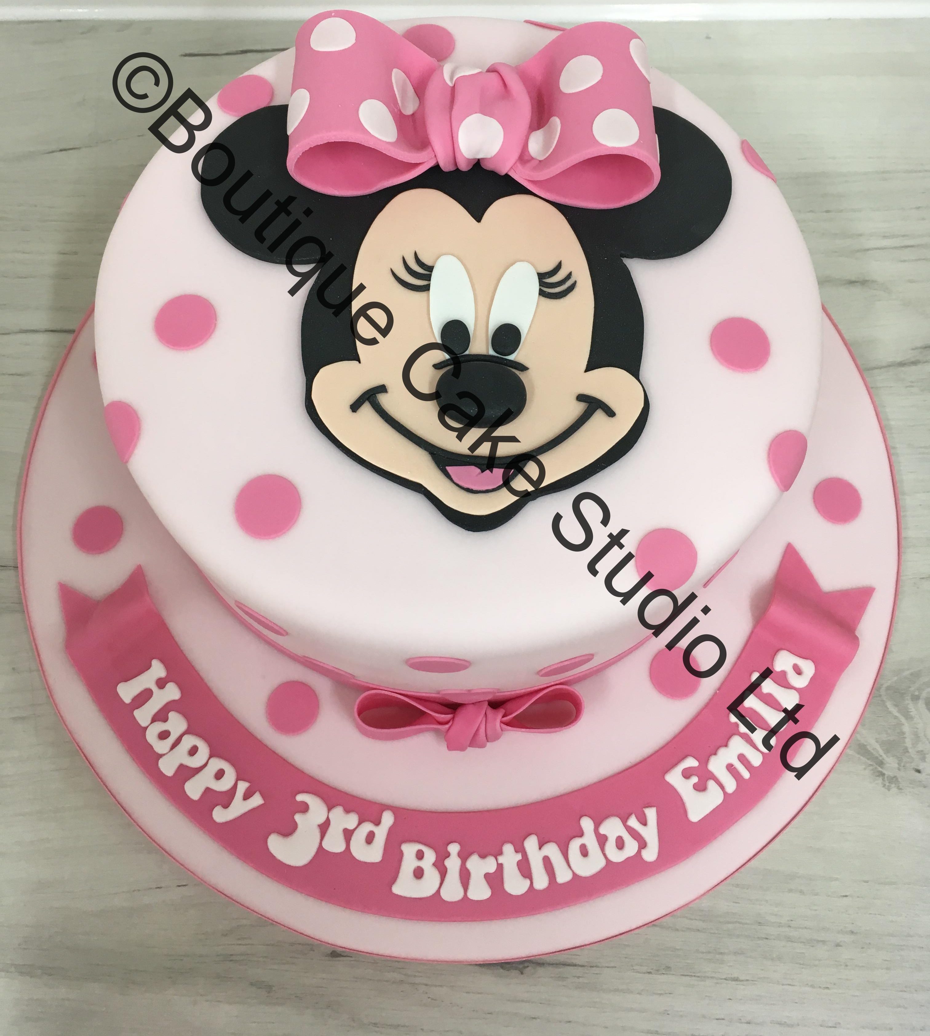 Pink Mouse Face Cake
