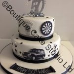 Darts, Beer and Taxi Stacked Cake