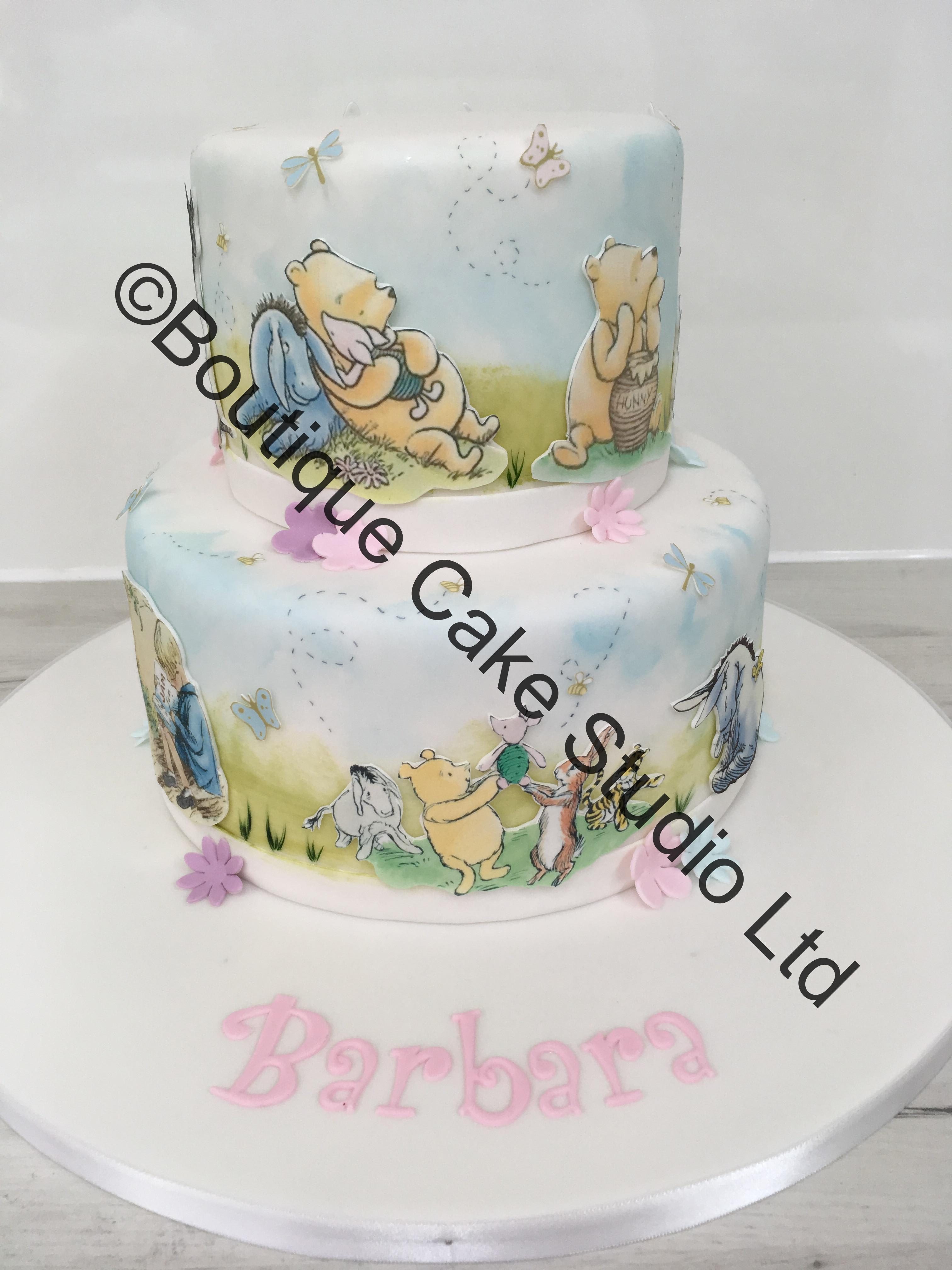 Winnie the Pooh stacked cake