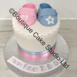 He or She Baby Shower Cake
