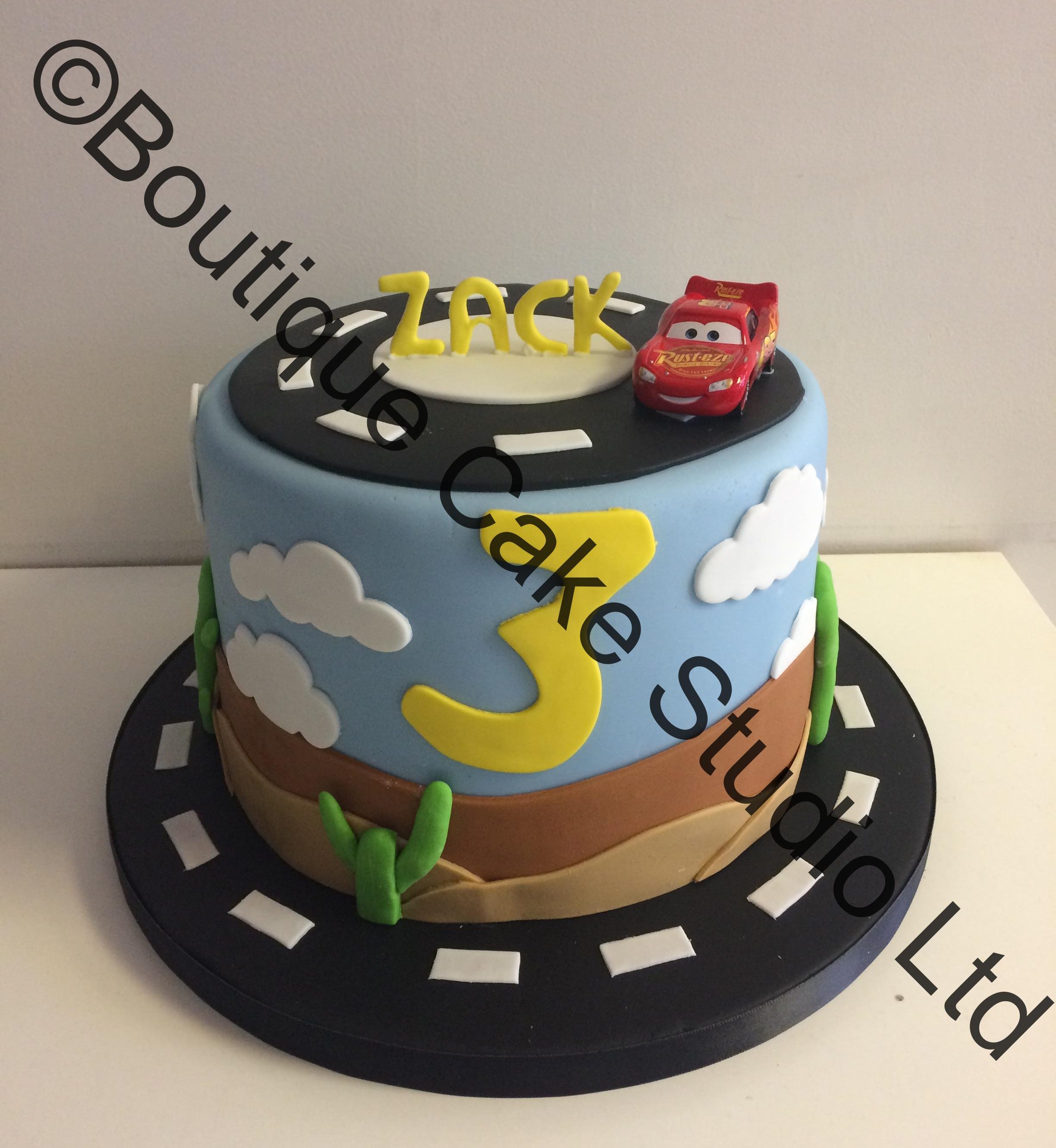 Car themed cake