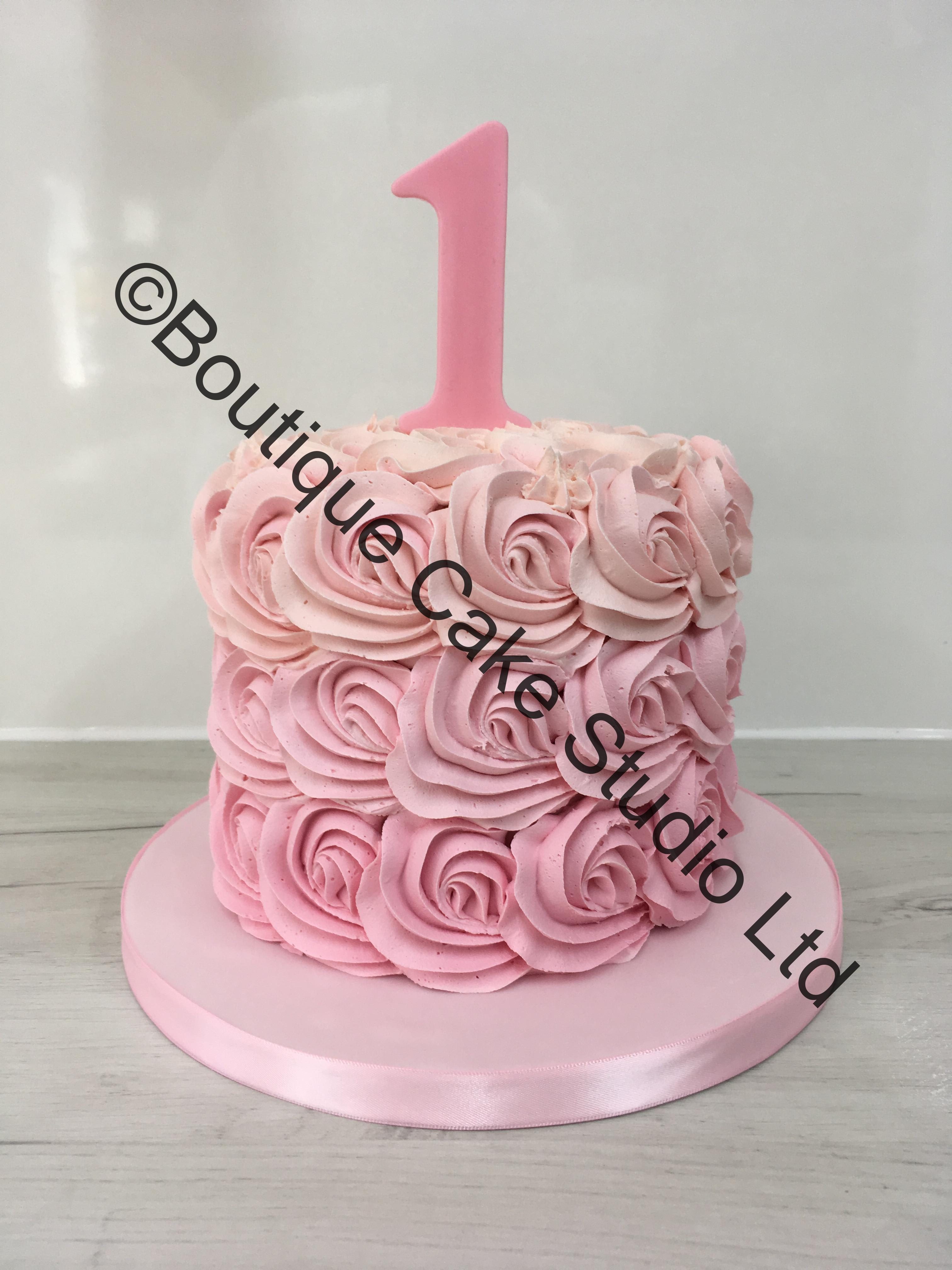 Pink Buttercream Cake Smash Cake