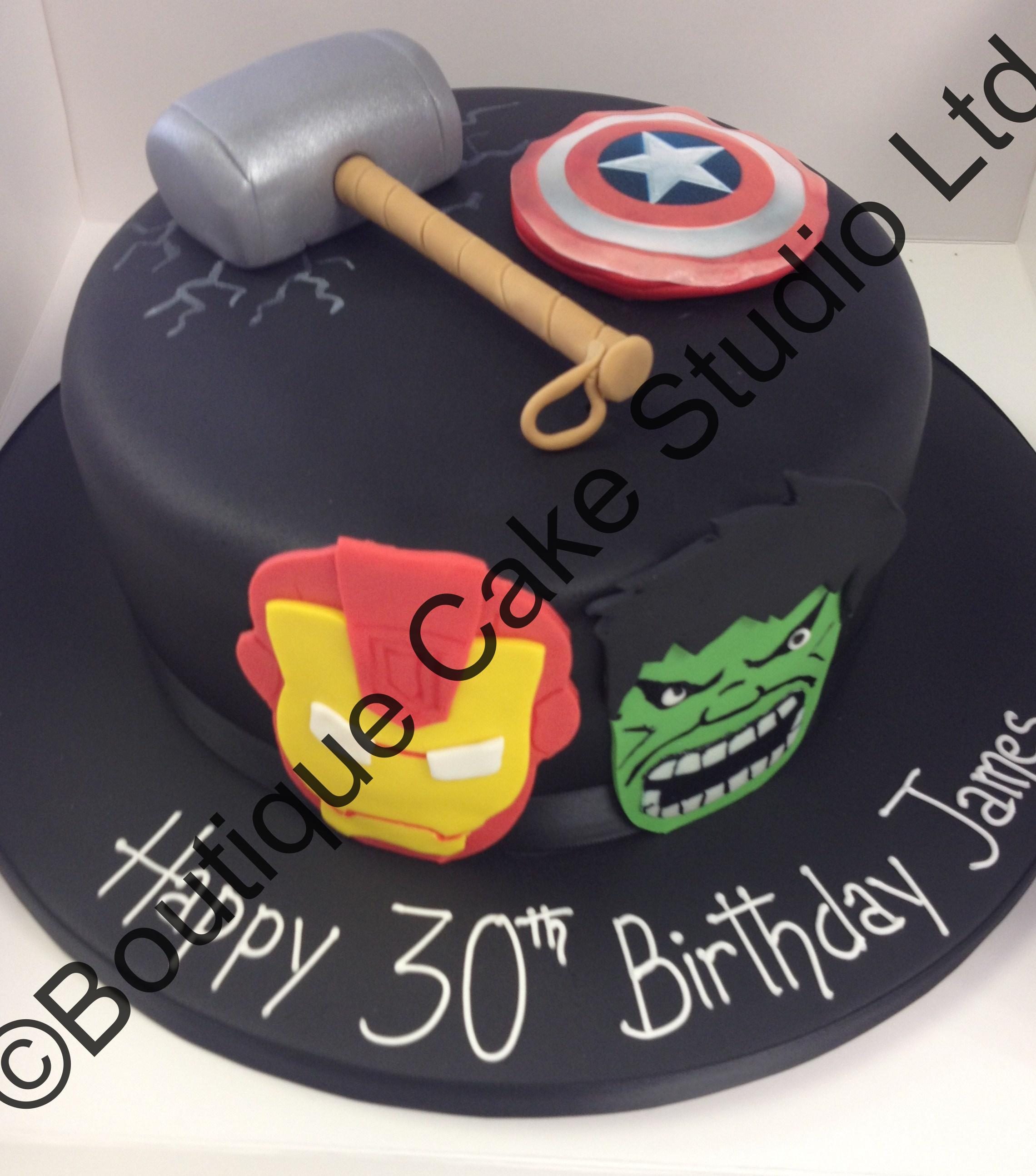 Black Superhero Cake