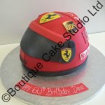 Racing Helmet Cake