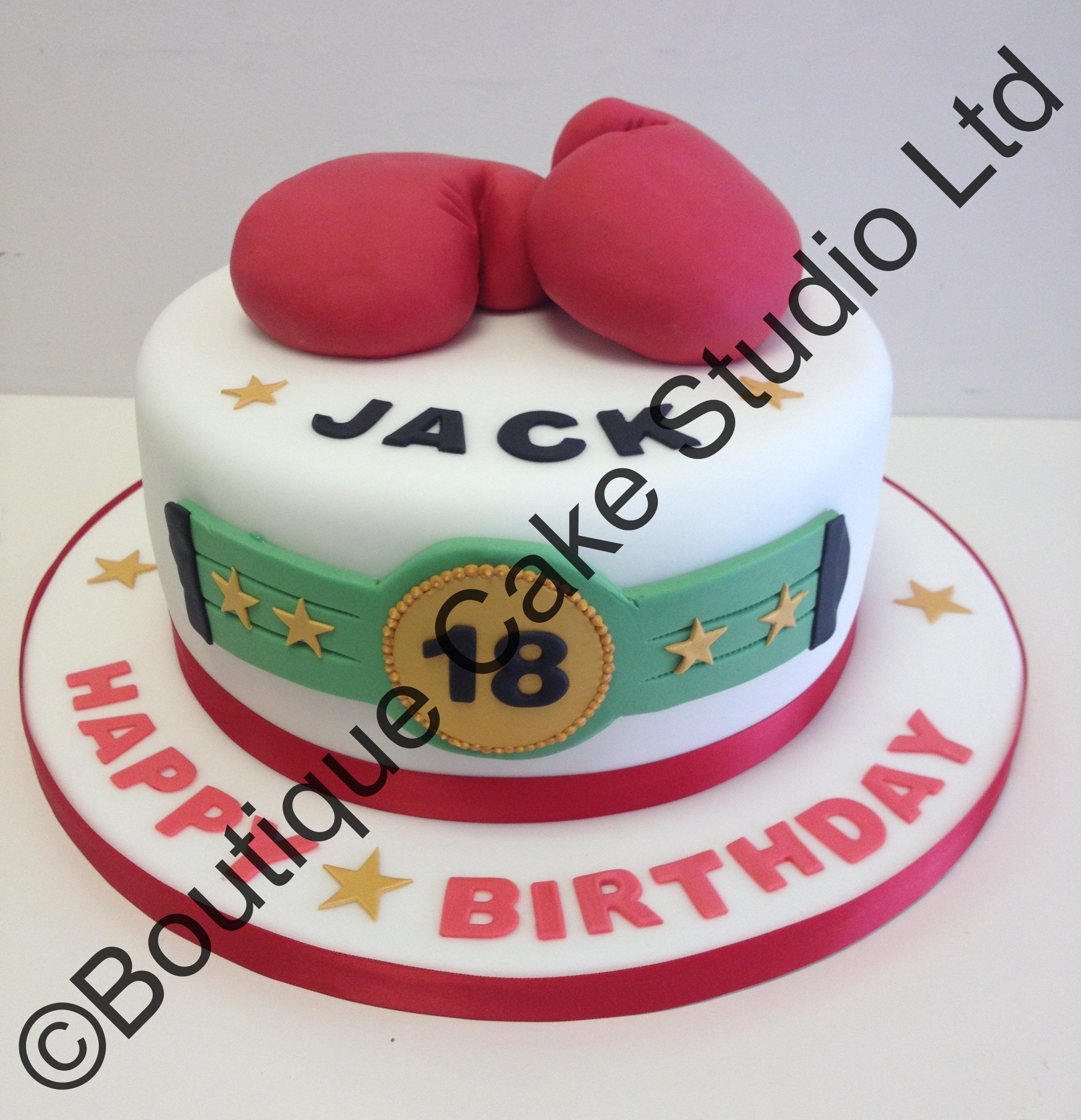 Boxing themed cake