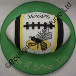Wasps Rugby Ball Cake