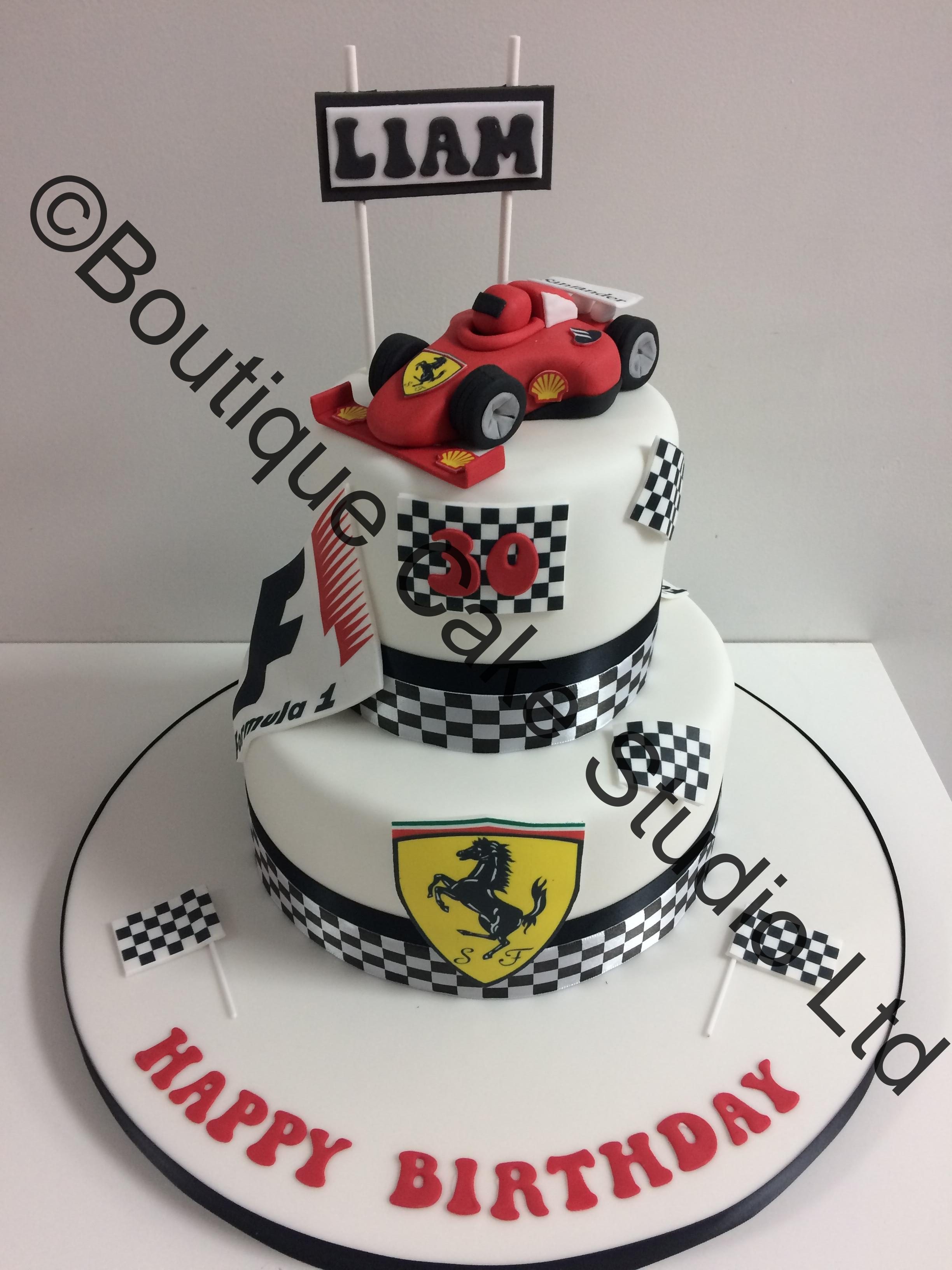 F1 Themed Cake