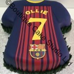 Barcelona Football Shirt Cake