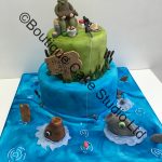 Stacked Fishing Cake with Models