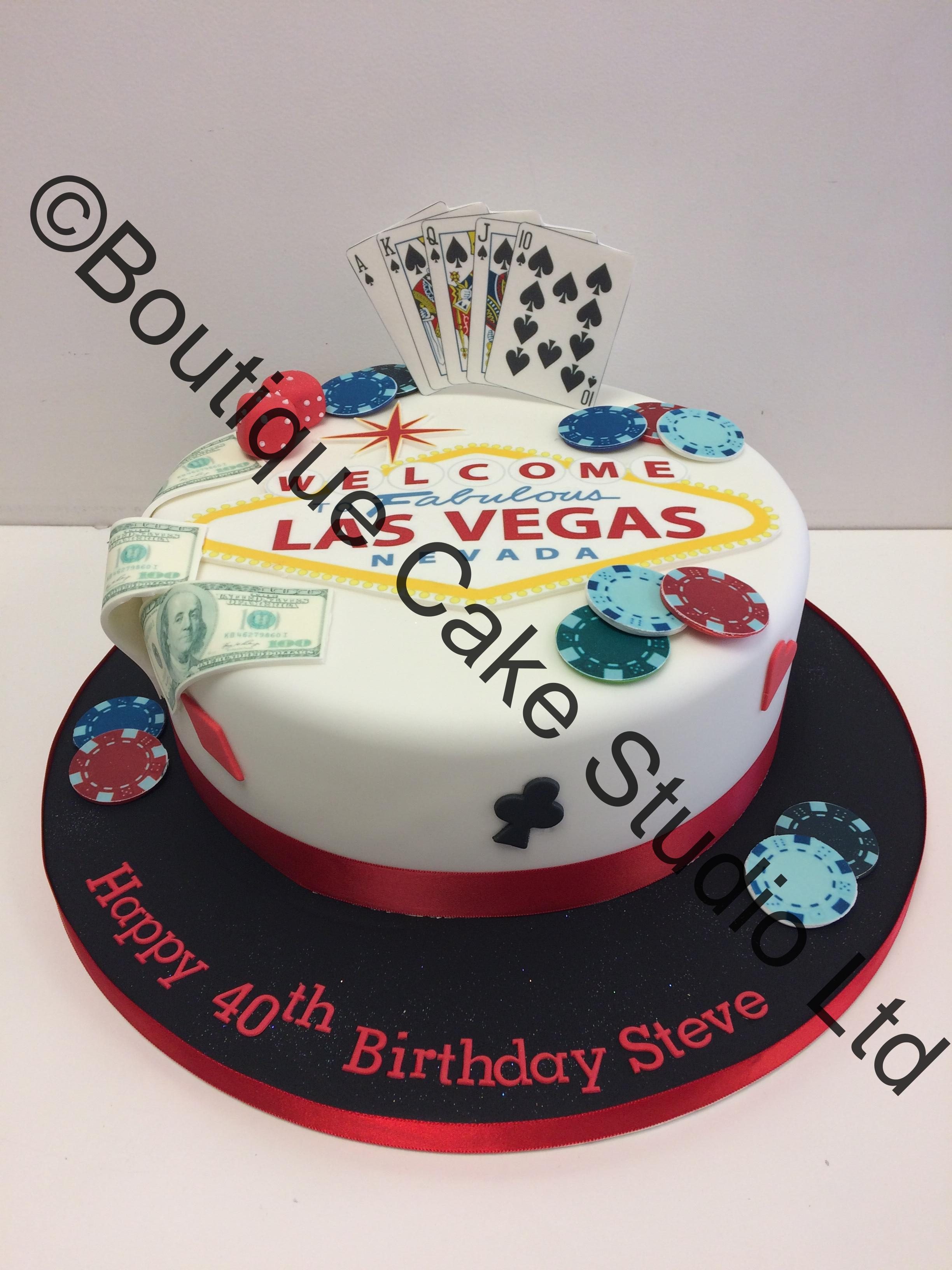 Vegas themed cake