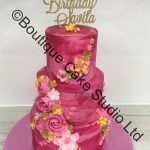 Pink Stacked Buttercream Cake