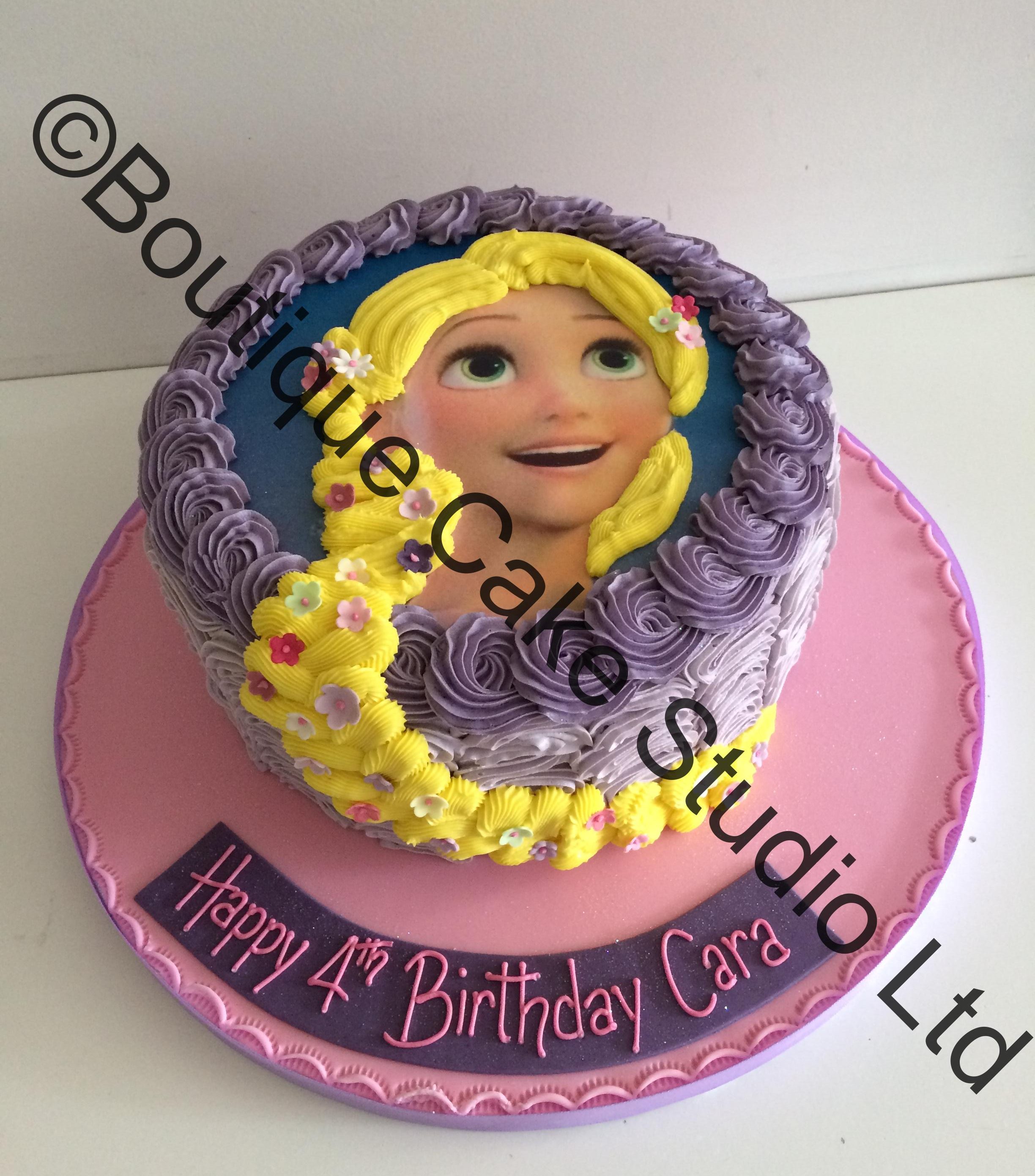 Rapunzel Buttercream Cake