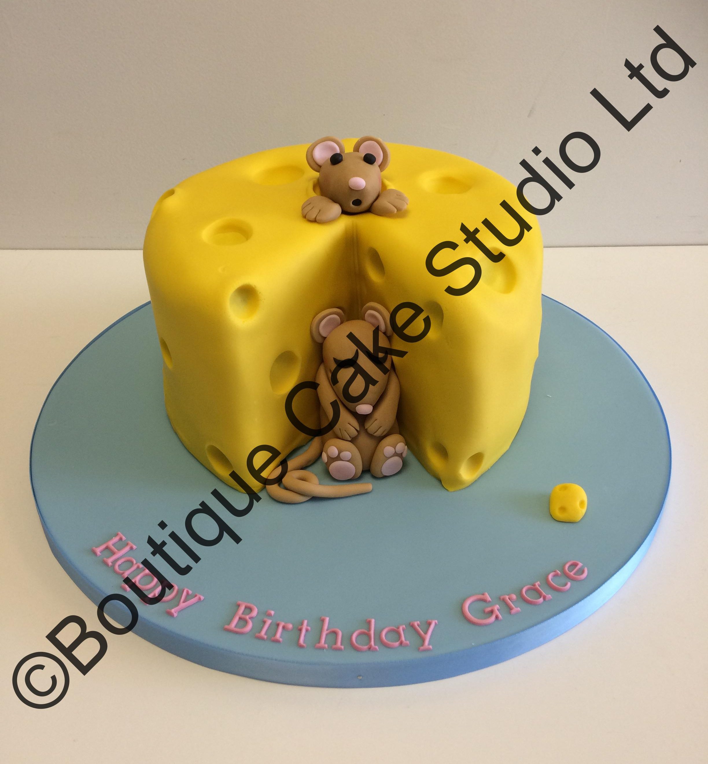 Cheese with mice Cake