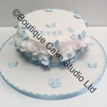 Frilly Cake with Butterflies and flowers
