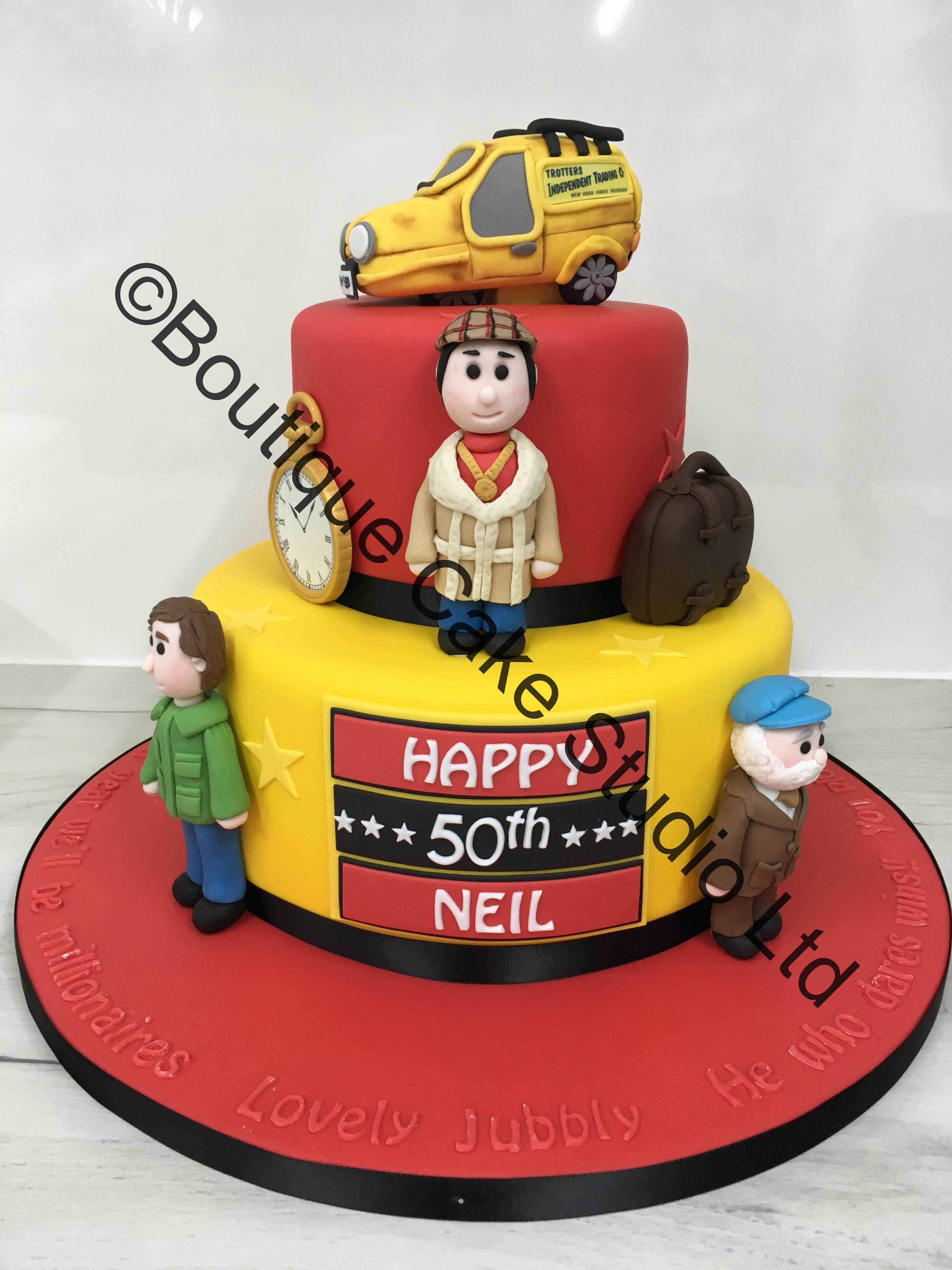 Only Fools and Horses themed Stacked Cake