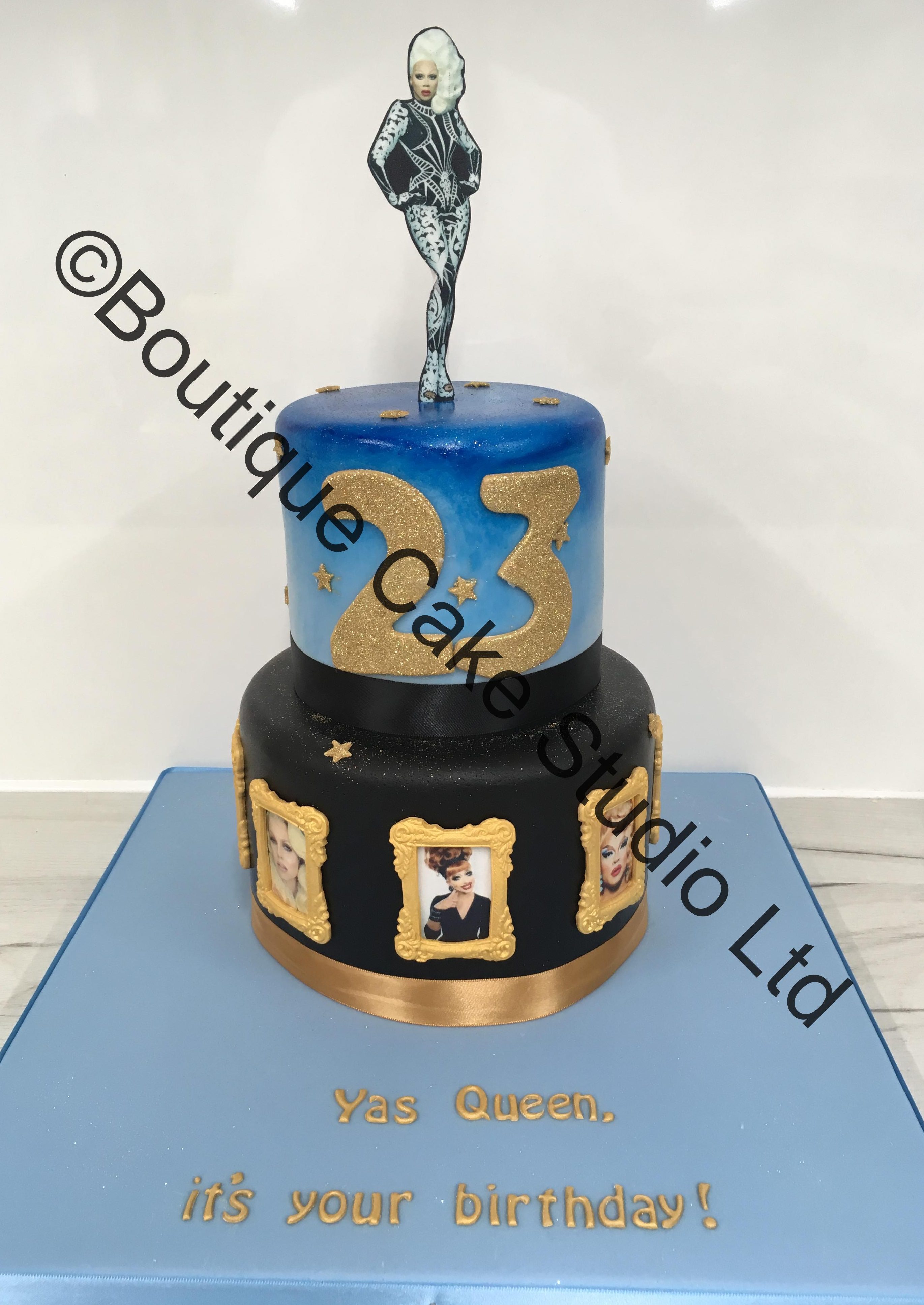 Ru Paul themed Stacked Cake
