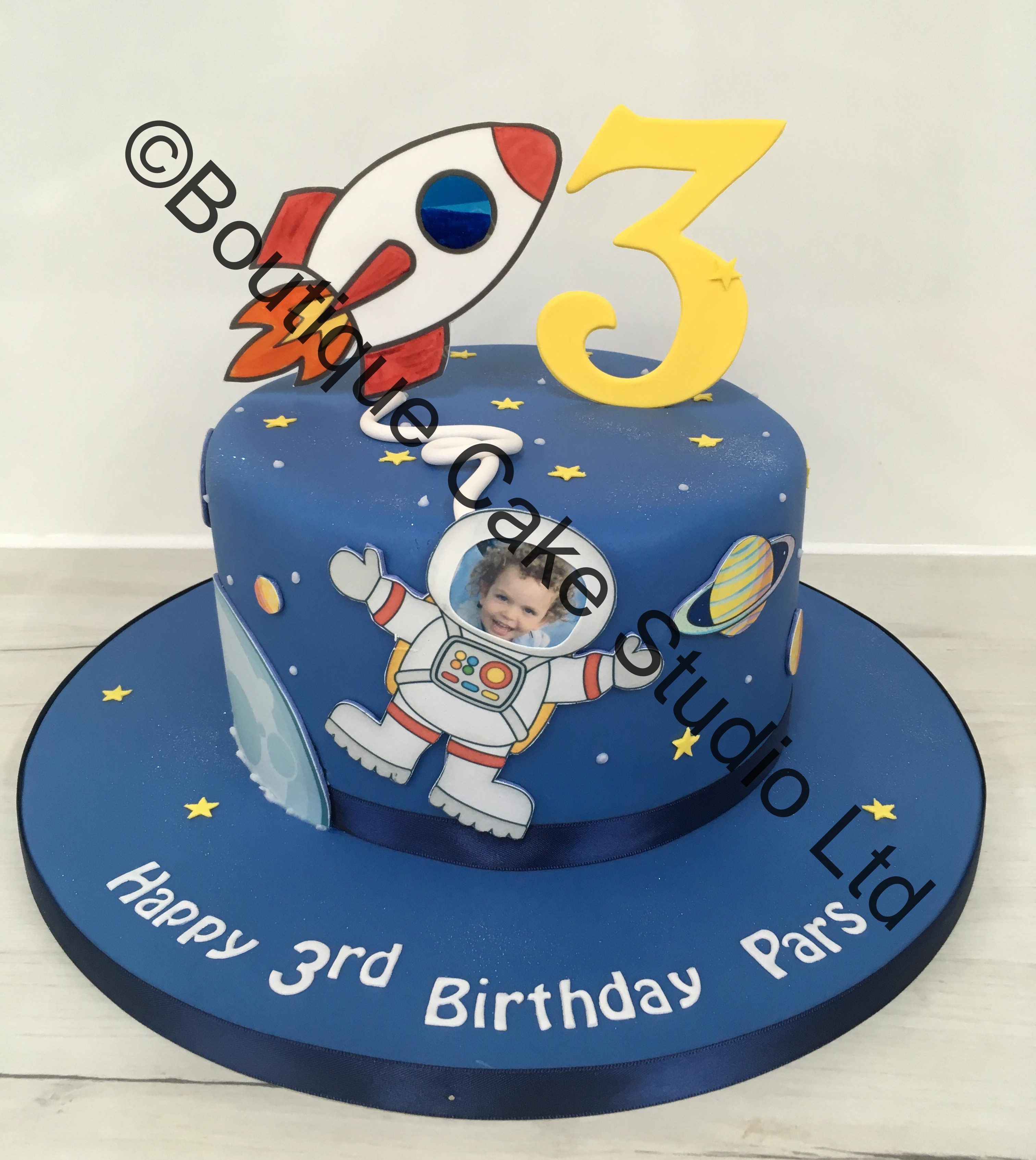 Space Rocket themed Cake