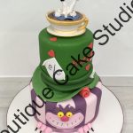 Cheshire Cat and Hatter Hat Cake