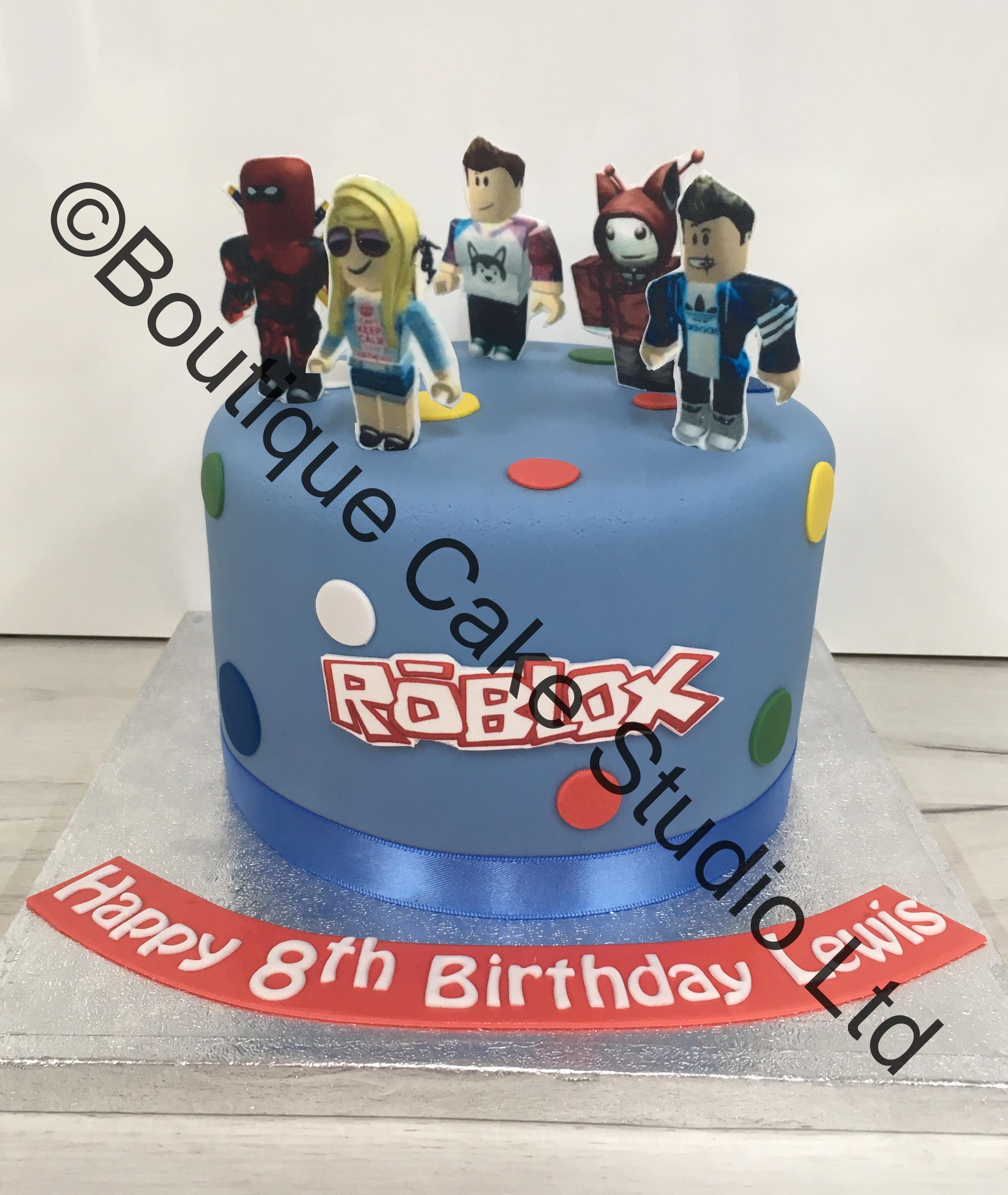 Roblox themed cake