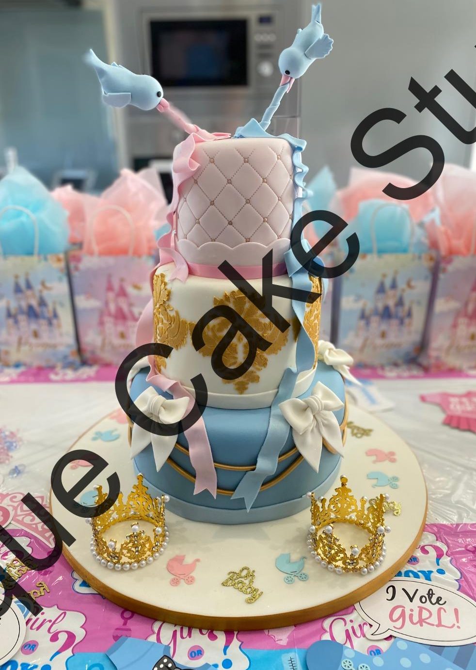 Stacked Baby Shower Cake