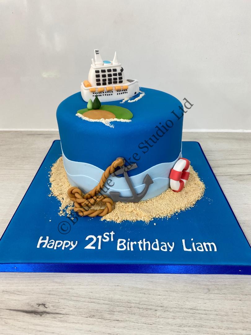 Cruise Ship themed Cake