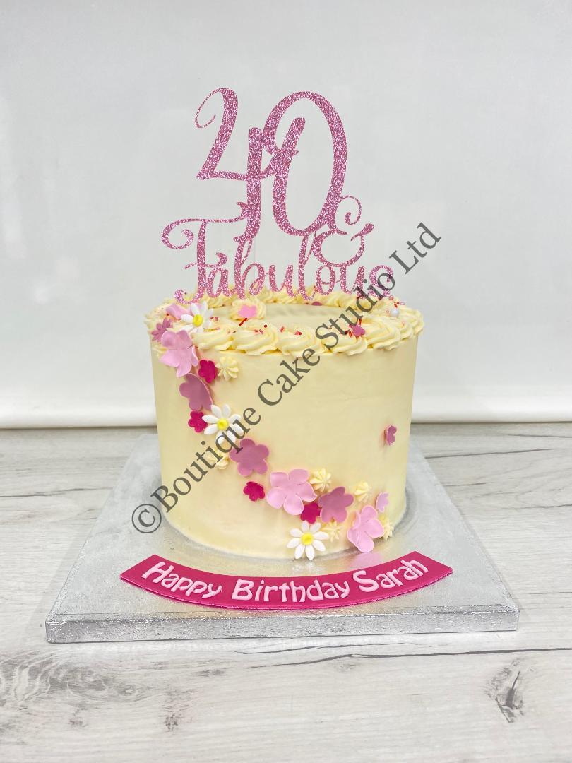 40 & Fabulous Buttercream Cake