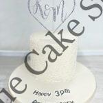 Lace Wedding Anniversary Cake