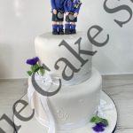 Kilts and Thistle themed Wedding Cake