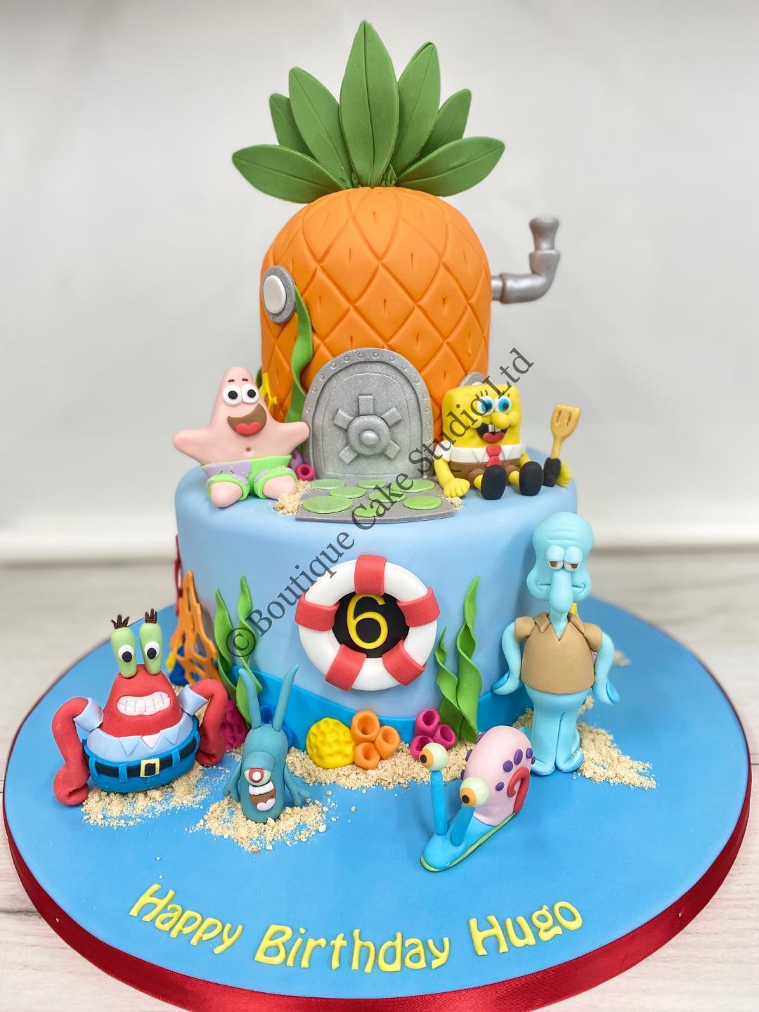 Sponge Bob Square Pants themed Cake