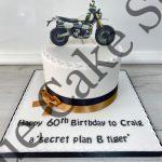 Round Cake with Motorbike